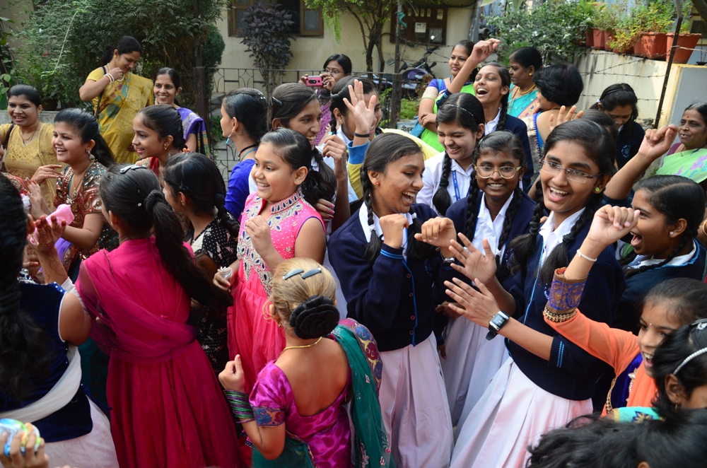Students Celebrating